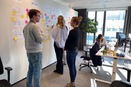 Team collaboration in an office using Splashtop for remote access solutions