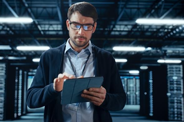 IT tech using single sign on security