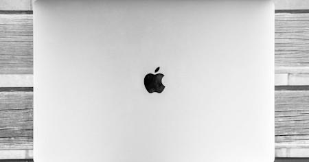 A Mac laptop