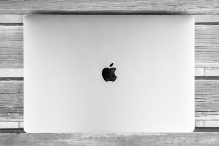 A Mac laptop