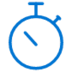 Low latency stopwatch icon