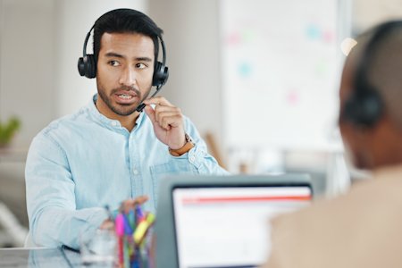 IT Manager providing remote tech support to a customer using Splashtop SOS.