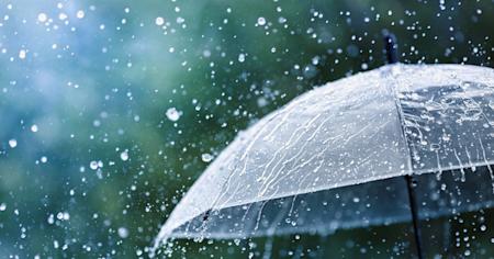 Umbrella on a rainy day