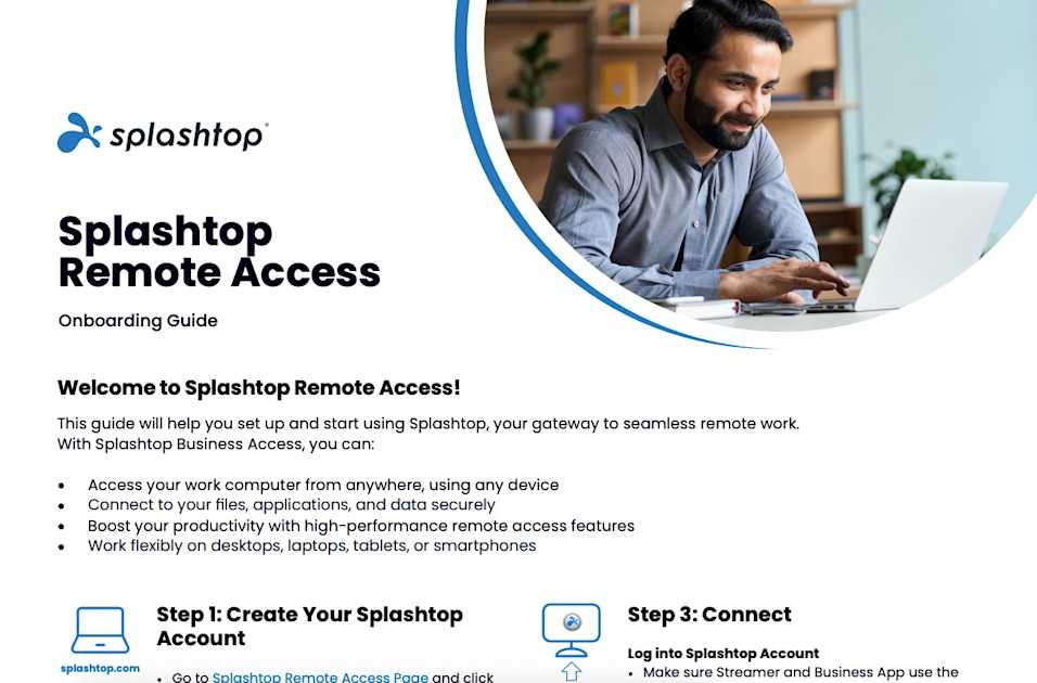 Onboarding Guide: Splashtop Remote Access