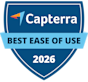 Capterra Best Ease of Use 2026 badge for IT Management