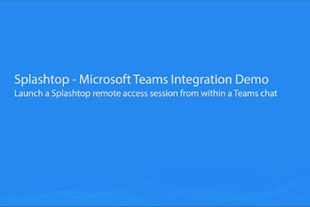 Splashtop - Demo van Microsoft Teams-integratie