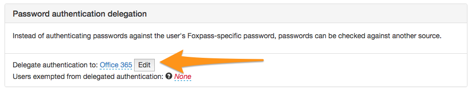 Password authentication screenshot