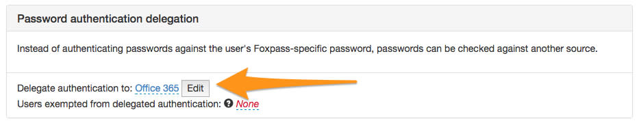 Password authentication screenshot