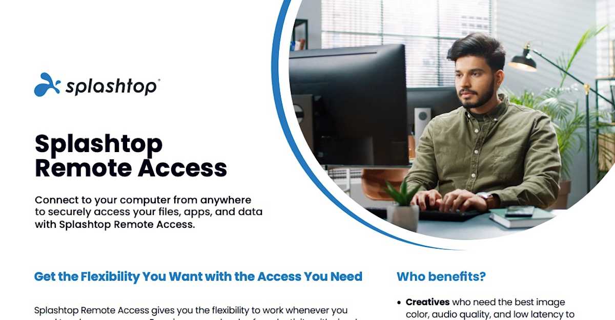 Splashtop Remote Access Datasheet | Splashtop