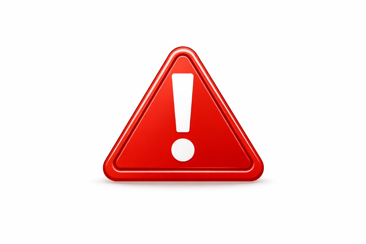 An alert icon representing vulnerable software.