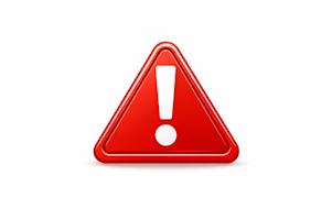 An alert icon representing vulnerable software.