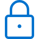 Security and compliance lock icon