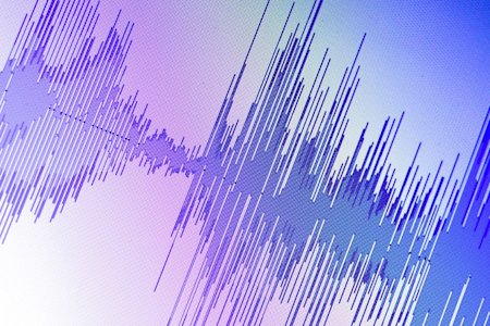 Close up of editing audio files with remote desktop