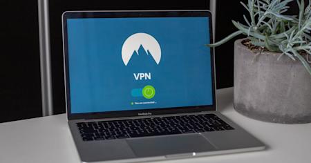A laptop using a VPN.