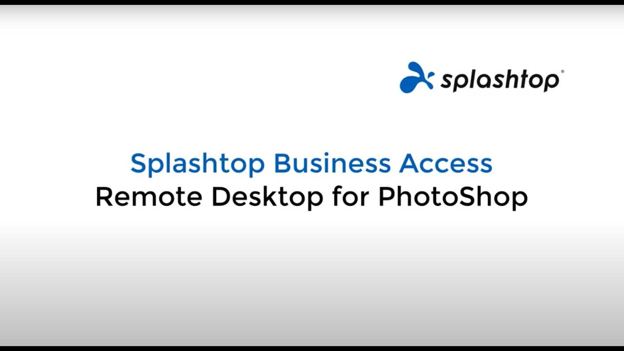 Remote desktop gebruiken voor Photoshop