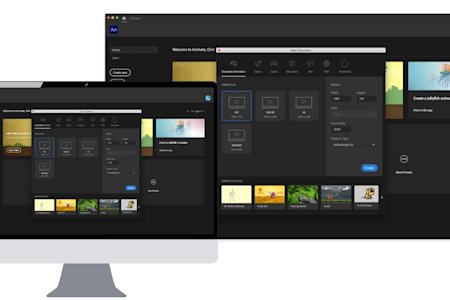 Adobe Animate application seamlessly running on a remotely accessed computer using Splashtop