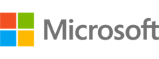 The Microsoft logo with four colored squares—red, green, blue, and yellow—on the left, and the word Microsoft in gray text on the right, set against a light background.