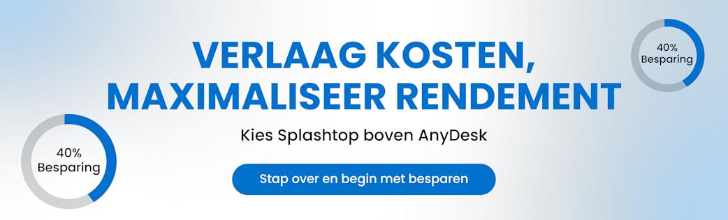 Reduce costs and maximize returns by choosing Splashtop over AnyDesk.