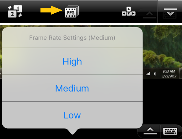 Frame Rate Settings