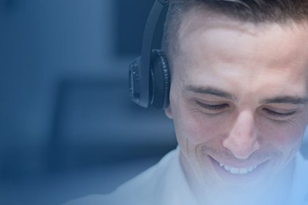 A smiling IT technician