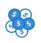 Splashtop icons showing blue coins
