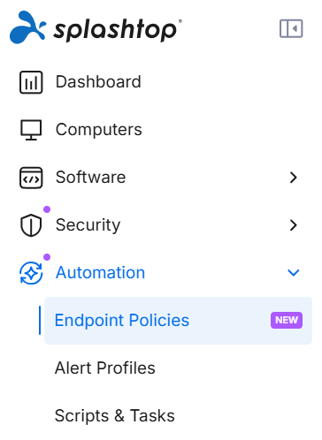 Endpoint Policies in Splashtop AEM