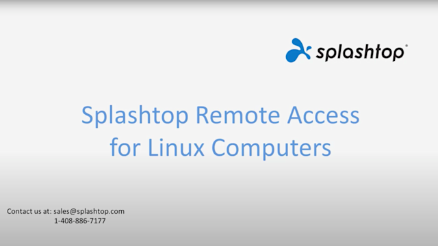 Linux Remote Desktop Software | Splashtop