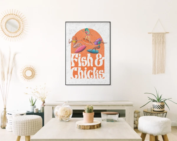 Fish and chicks mockup 1