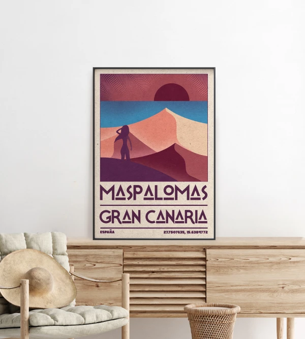 Maspalomas poster mockup