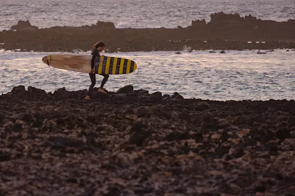 Surf Garage Art Co - The chick with the yellow board