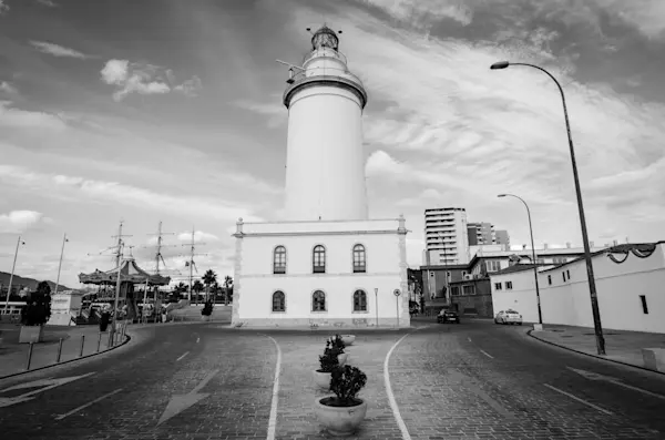 Surf Garage Art Co - Lighthouse in black and white