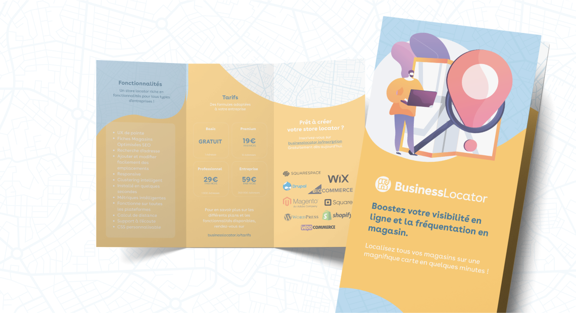 businesslocator.io — SaaS product brochure