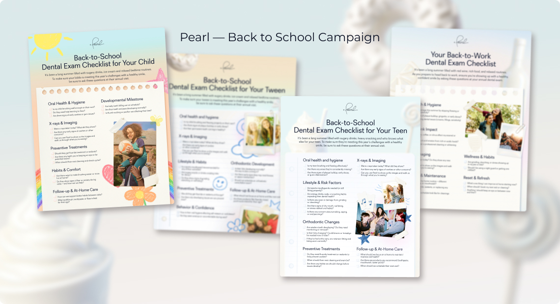 Back-to-School Healthcare Campaign for Pearl