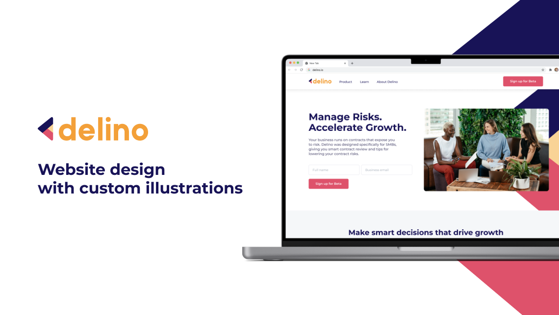 Our project aimed to provide Delino.io with a dynamic and cohesive online presence while effectively showcasing their Contract Playbook Worksheet and related offerings.