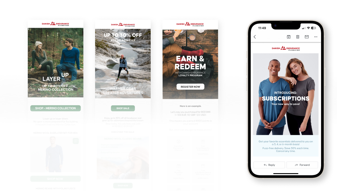 Danish Endurance — weekly newsletters