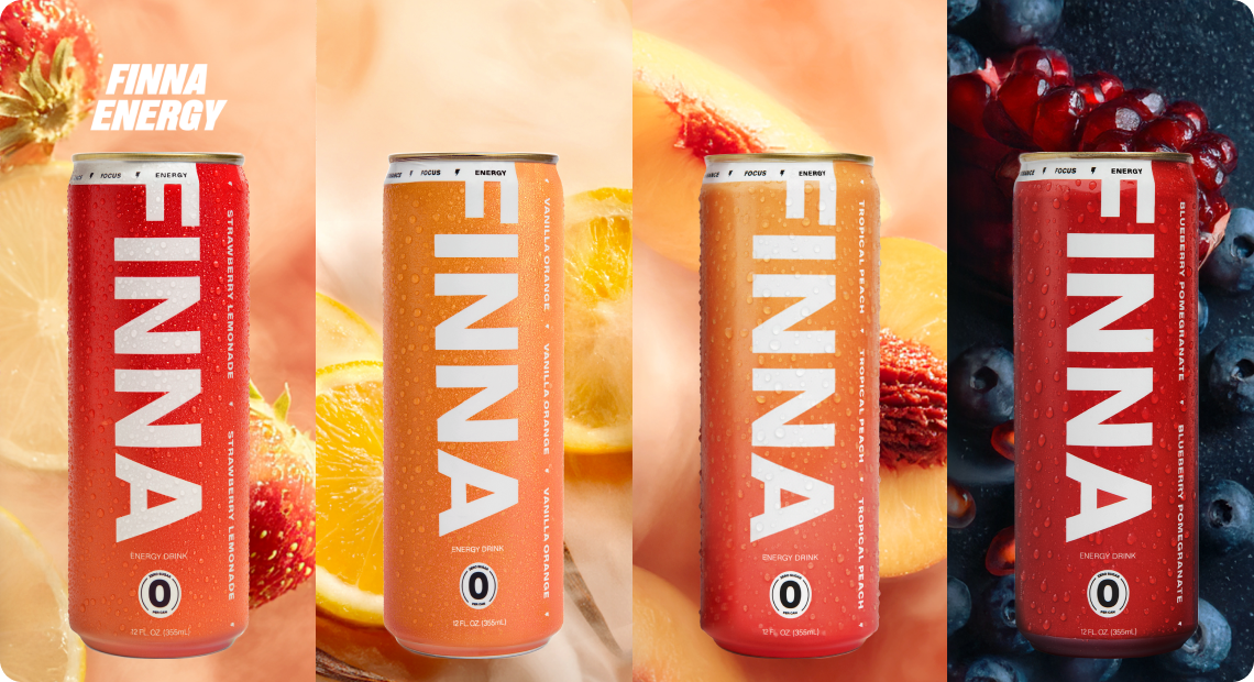 Flavor-Driven Product Visuals for Finna Energy