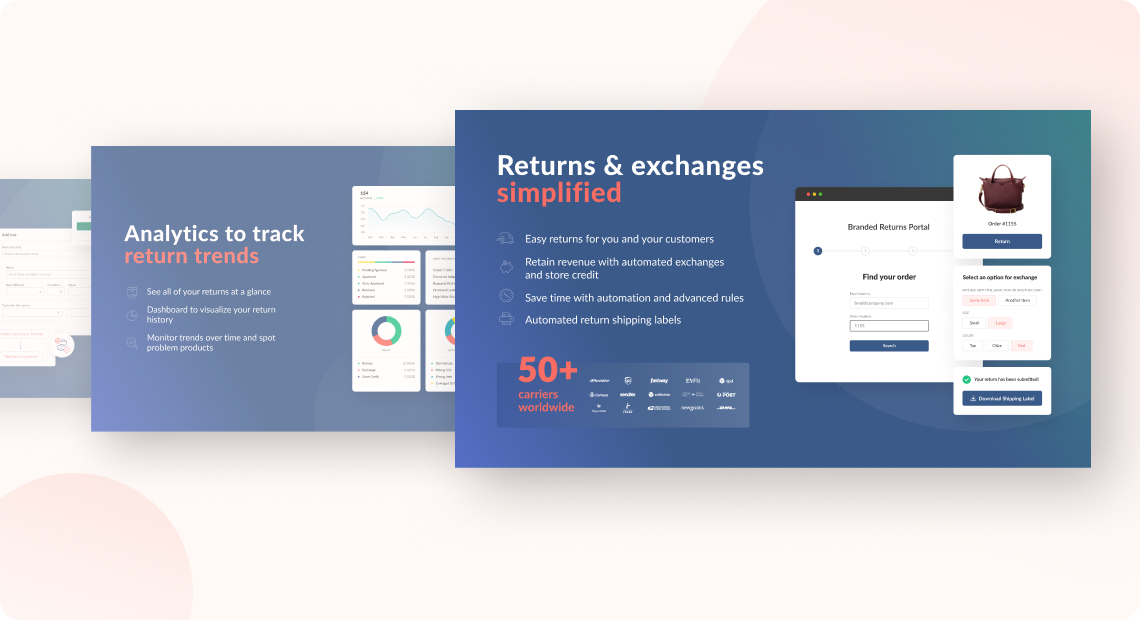 ReturnZap — Shopify App Listing design 