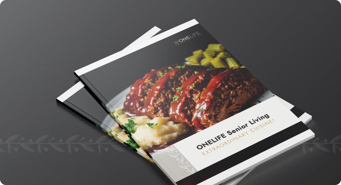 Senior Living — cuisine brochure for staff and internall use