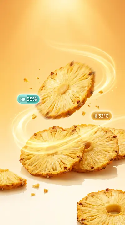 Piña deshidratada