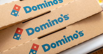 Domino-s Pizza boxes