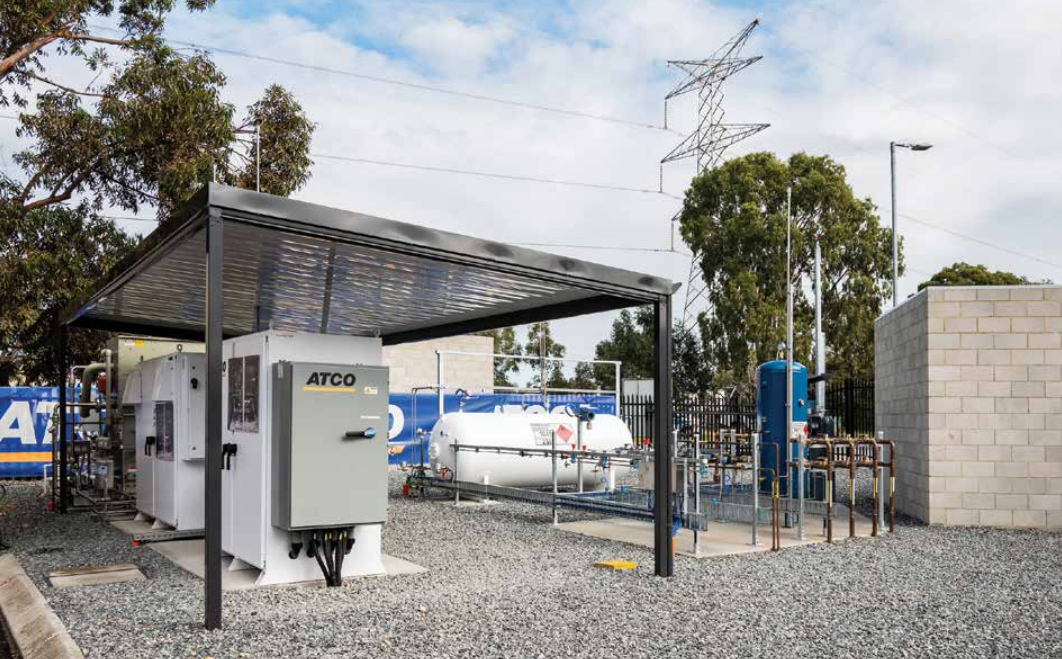 (Source: Federal Hydrogen Report) A snapshot of a small-scale hydrogen storage and blending facility in Jandakot, WA 