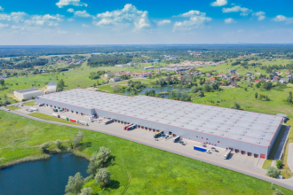 Industrial Warehouse REIT aerial shot