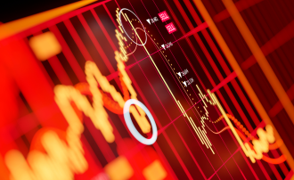 Bear Market - A graph showing large selling of global stock markets