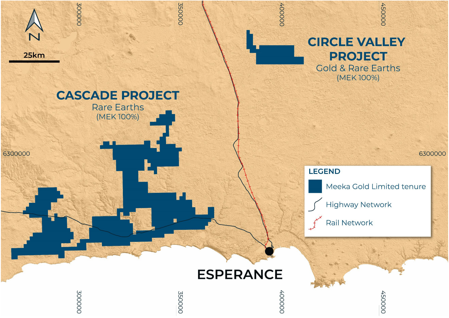 (Source: Meeka) A map locating the Circle Valley project 