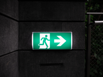 Exit sign 