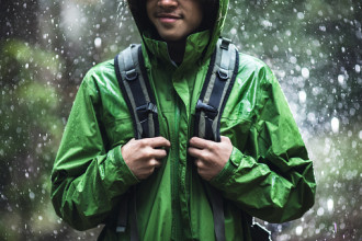 Guy in outdoor clothing