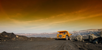 Trucks - Truck, delivery by the motor transport of iron ore from a pit