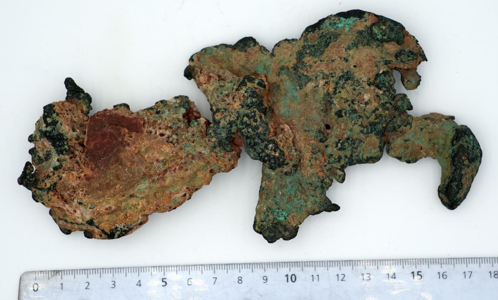 A sample of native copper pulled from Neergard South (source: GreenX)