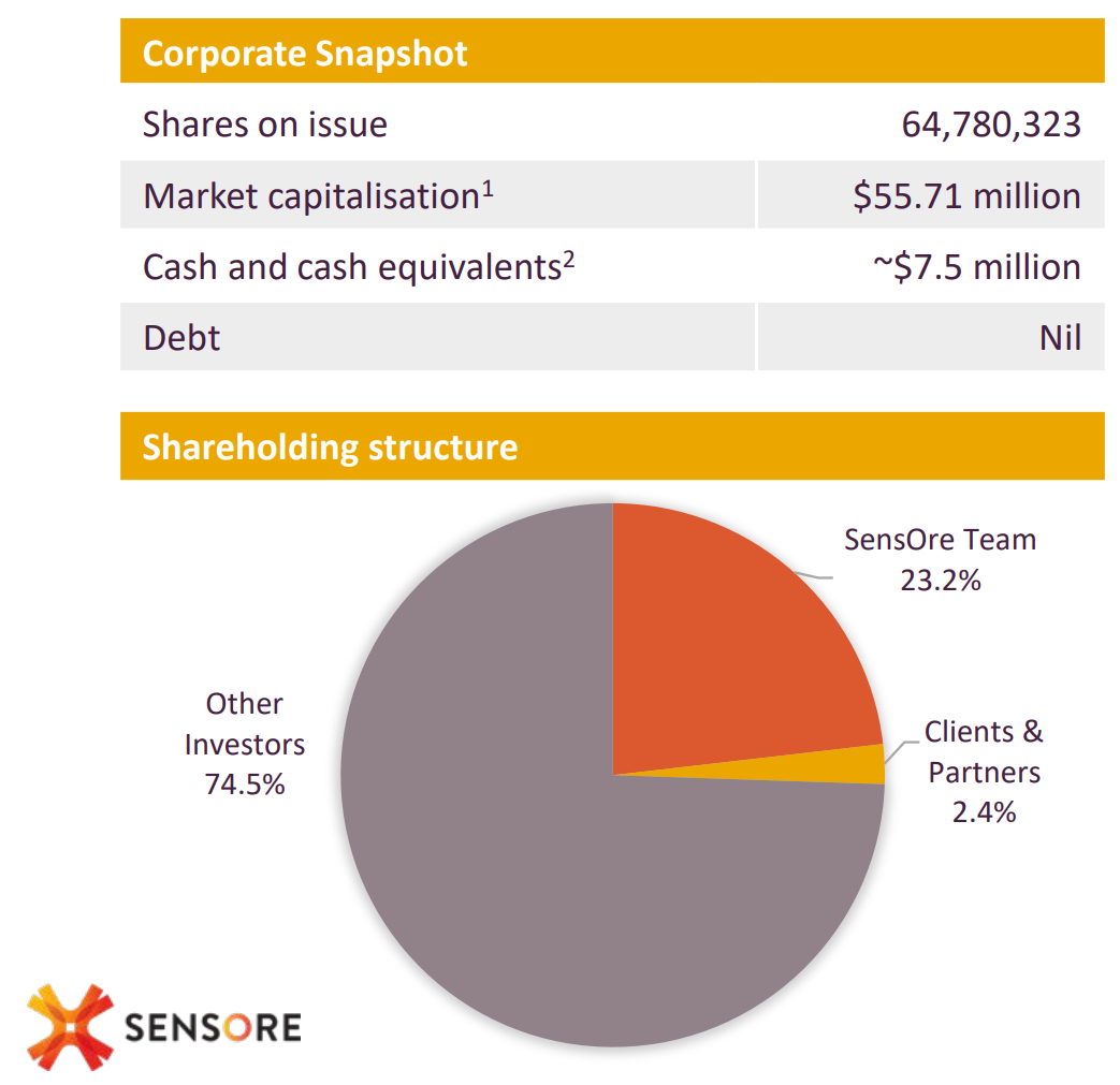 A look at Sensore's corporate structure 