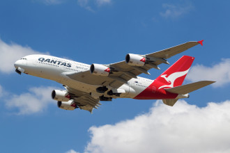 Qantas Travel Plane Flight